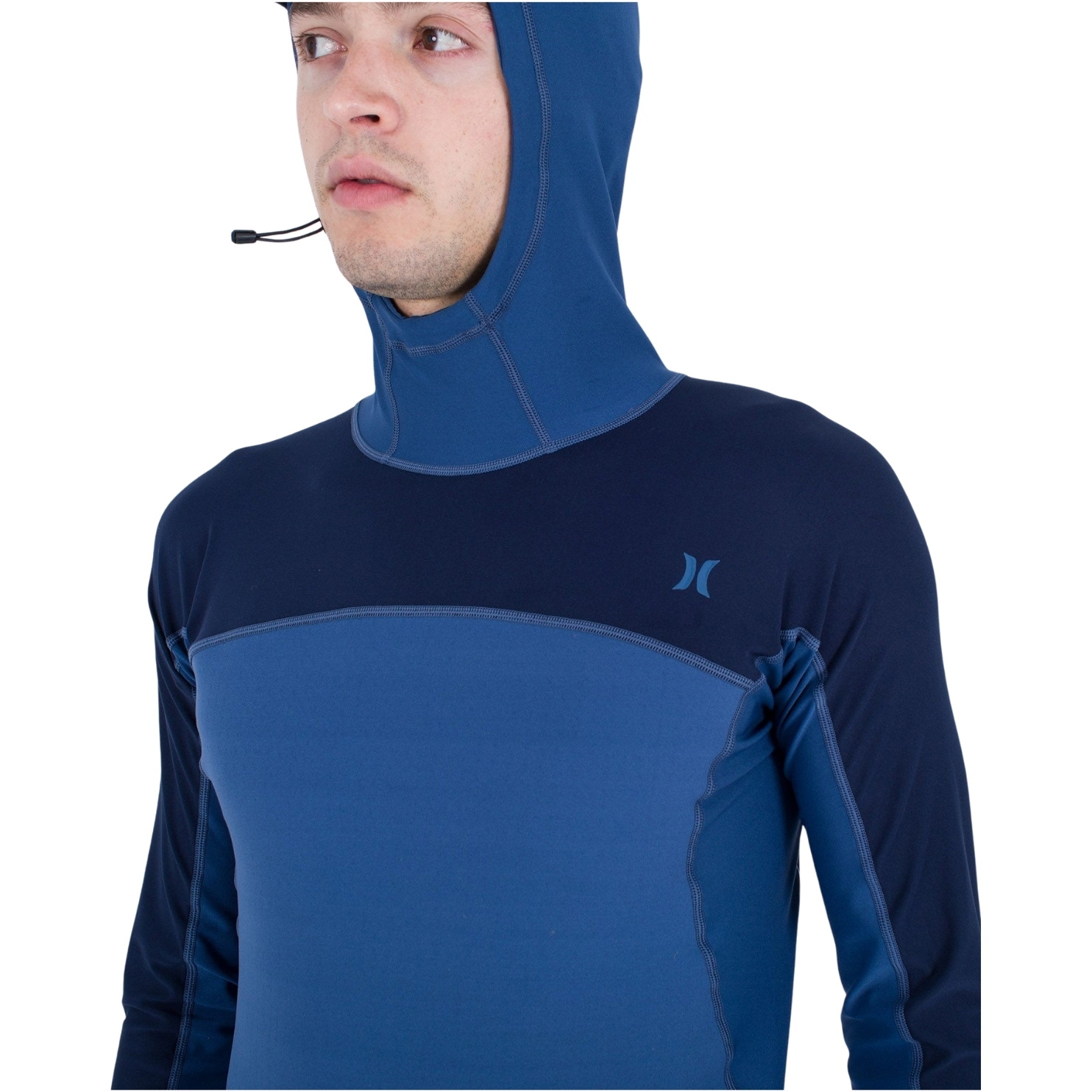 Hurley Mens Coast Guard Hooded Long Sleeve Surf Top MAT0000770 - Submarine